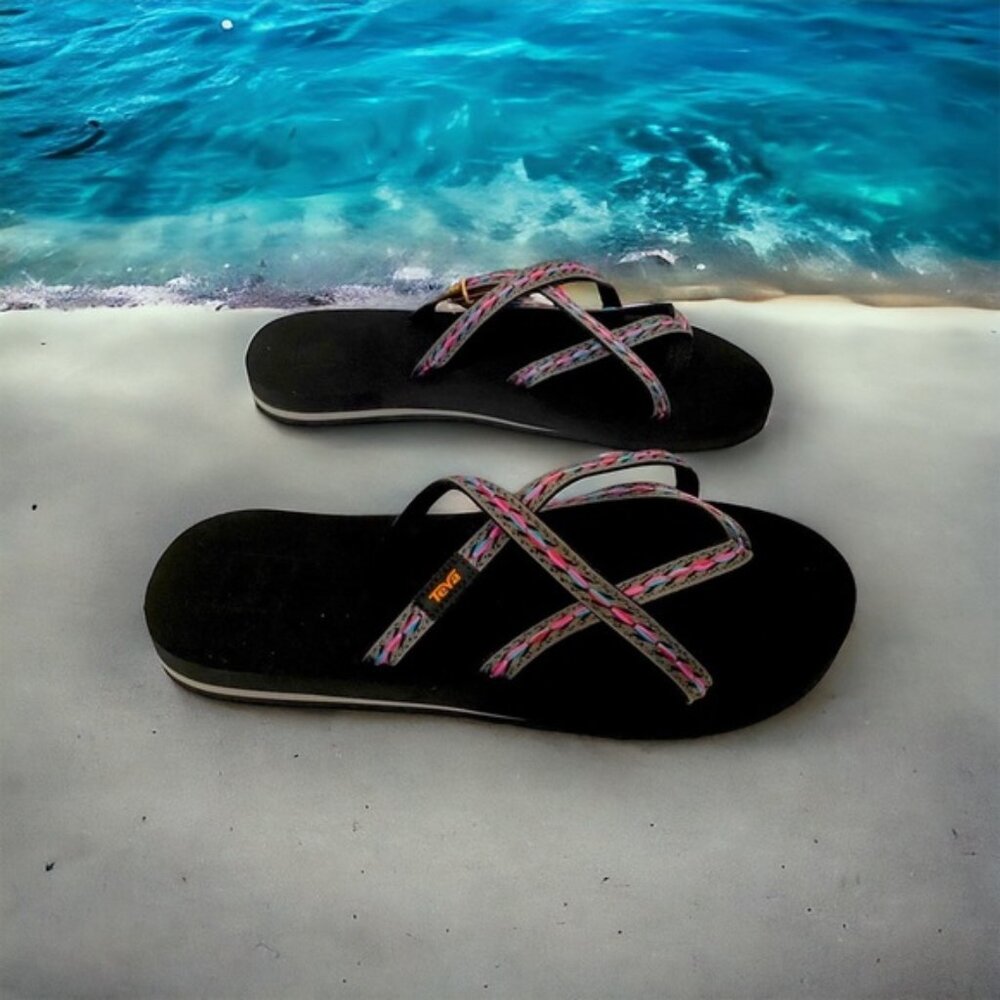 New Teva Women’s Multicolor Olowahu Strap Sandals Multiple Sizes
